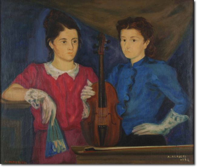 Le Violiniste (1934) olio su tela - 85 x 100 - Collezione privata 