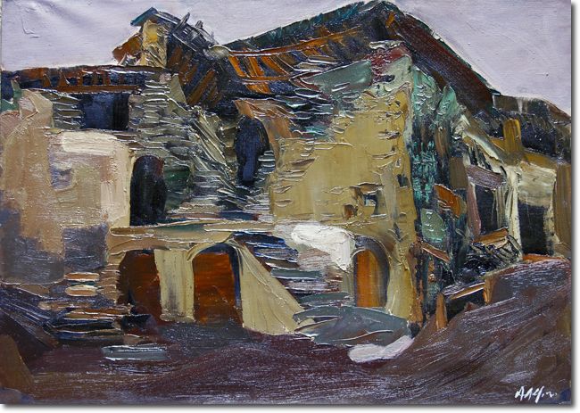 Baita (1958) olio su tela - 50 x 70 - Collezione Alfieri 