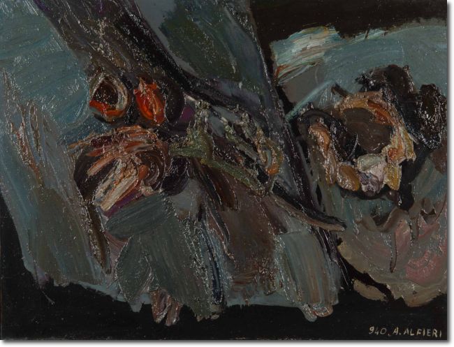 Carciofo (1940) olio su tela - 49,5x64,5 - Collezione privata 