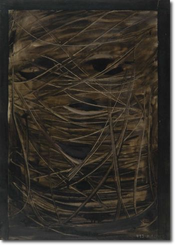 Autoritratto - Entro la gabbia dell'inconscio (1933) olio su tela - 70x50 - Collezione privata 