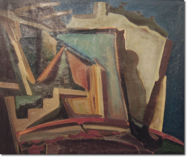 Distruzione (1941) olio su tela - 80 x 95 - Collezione privata 