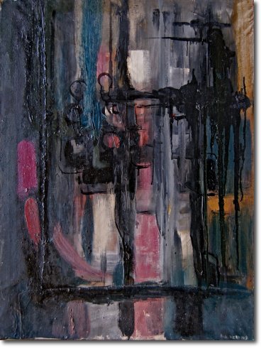 Senza titolo (1949) olio su tela - 80,5 x 60 - Collezione Alfieri 