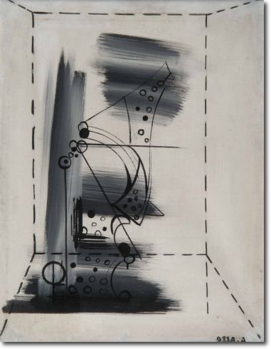 Omaggio a Pagano V Triennale Milano (1933) tempera china su tela - 65 x 50 - Collezione privata 