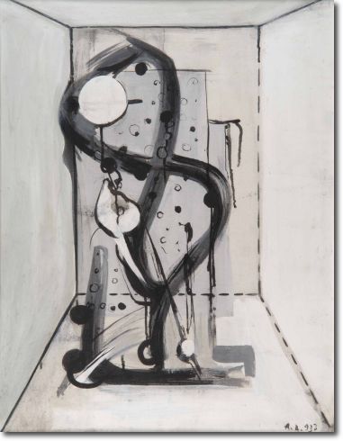 Omaggio a Giolli - Giroglifico V Triennale Milano (1933) tempera china su tela - 65 x 50 - Collezione privata 