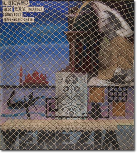 Il Ricamo XXV Biennale Venezia (1940) mista collage su tela - 95 x 85 - Collezione Alfieri 