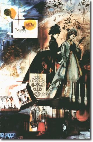 Pannello IX Fiera del Levante (1938) mista collage su compensato - 175x110 - Collezione privata 