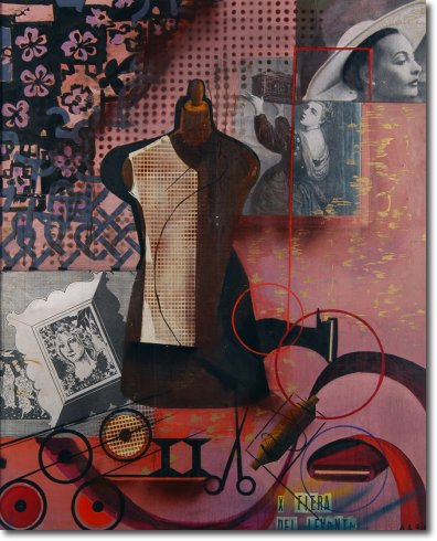 Pannello X Fiera del Levante (1942) mista collage su compensato - 160 x 130 - Collezione privata 