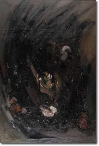 Il ragno (1943) olio su tela - 120 x 80 - Collezione Alfieri 