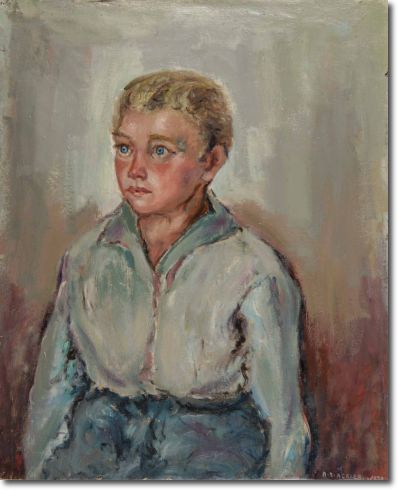 Mio cugino (1928) olio su tela - 65 x 52,5 - Collezione Alfieri 