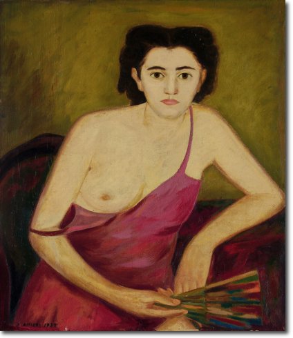 La bella Italiana (1937) olio su tela - 79,5 x 69 - Collezione Borgonovo D. 