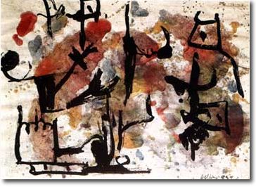 Arcano (1939) china e acquarello su carta - 36,5 x 49,5 - Collezione Alfieri 