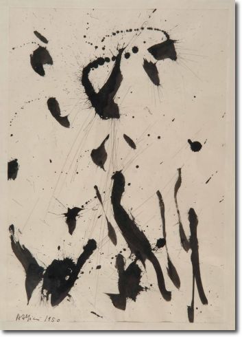 Schizzate d'inchiostro (1950) china su carta - 44 x 31 - Collezione privata 